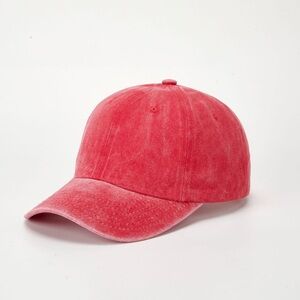 Washed Red Baseball Cap